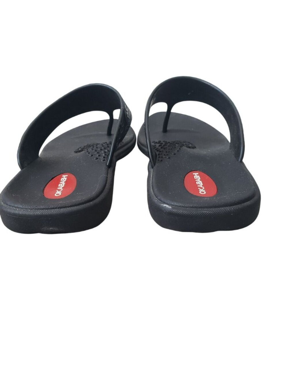 Okabashi Black Flip Flop Thong Orthopedic Sandals Arch Support Womens L - Picture 5 of 9